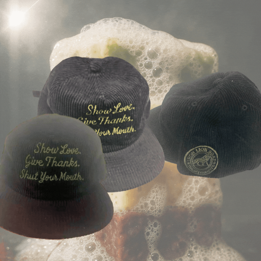 Headwear - Hats Hat Iron Lion Soap Black Classic Corduroy