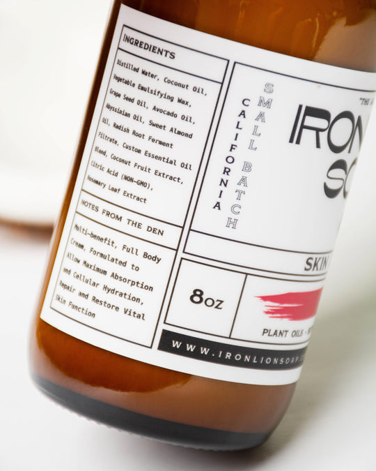 8oz Daily Skin Cream Iron Lion Soap