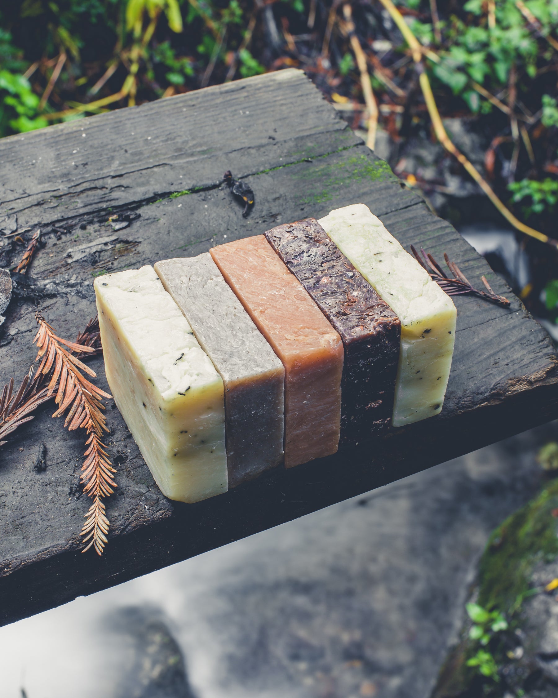 Handmade cold-process soap bars