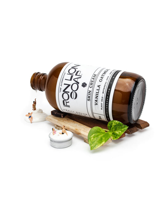 Daily Skin Cream - 8oz Moisturizer for 24-Hour Hydration Iron Lion Soap 