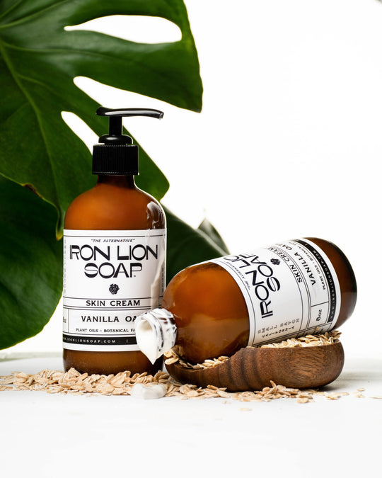 Daily Skin Cream - 8oz Moisturizer for 24-Hour Hydration Iron Lion Soap 