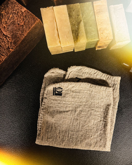 Unbleached Wash Rag Iron Lion Soap 