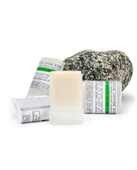 Iron Lion Soap solid lotion rub — beeswax-free plant-wax balm in mini twist tube