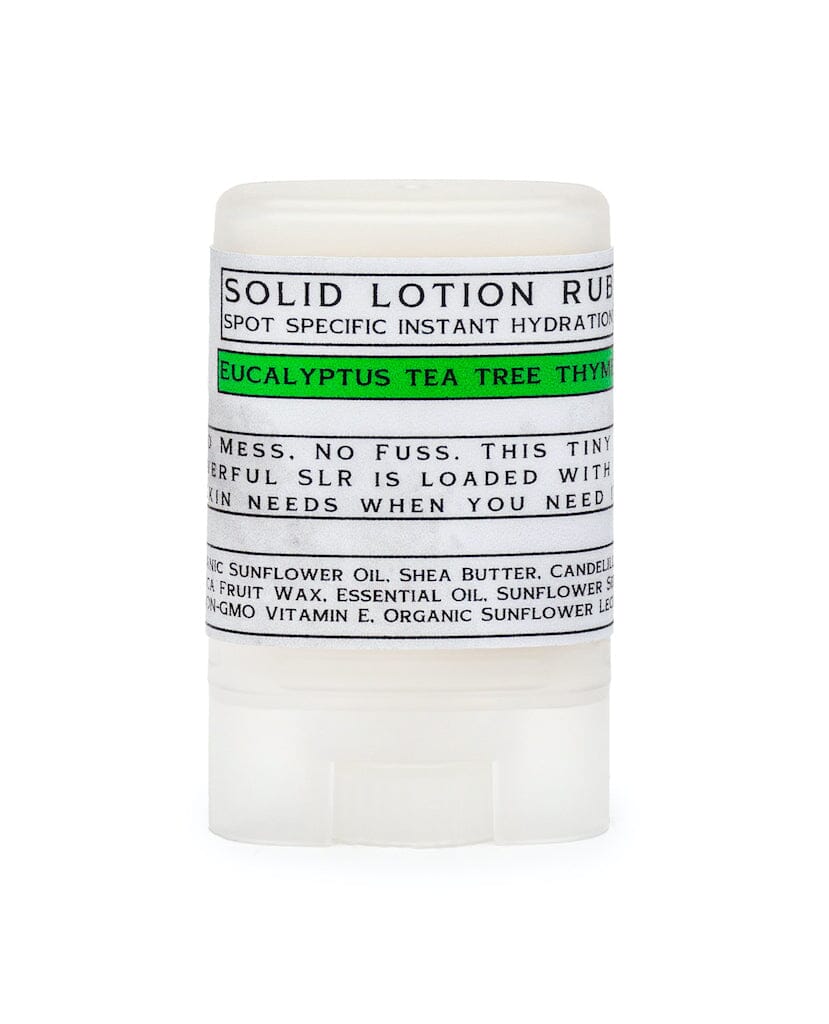 Mini Solid Lotion Rub a.k.a Solid Perfume Solid Lotion Iron Lion Soap KoLD : Eucalyptus Tea Tree Thyme 